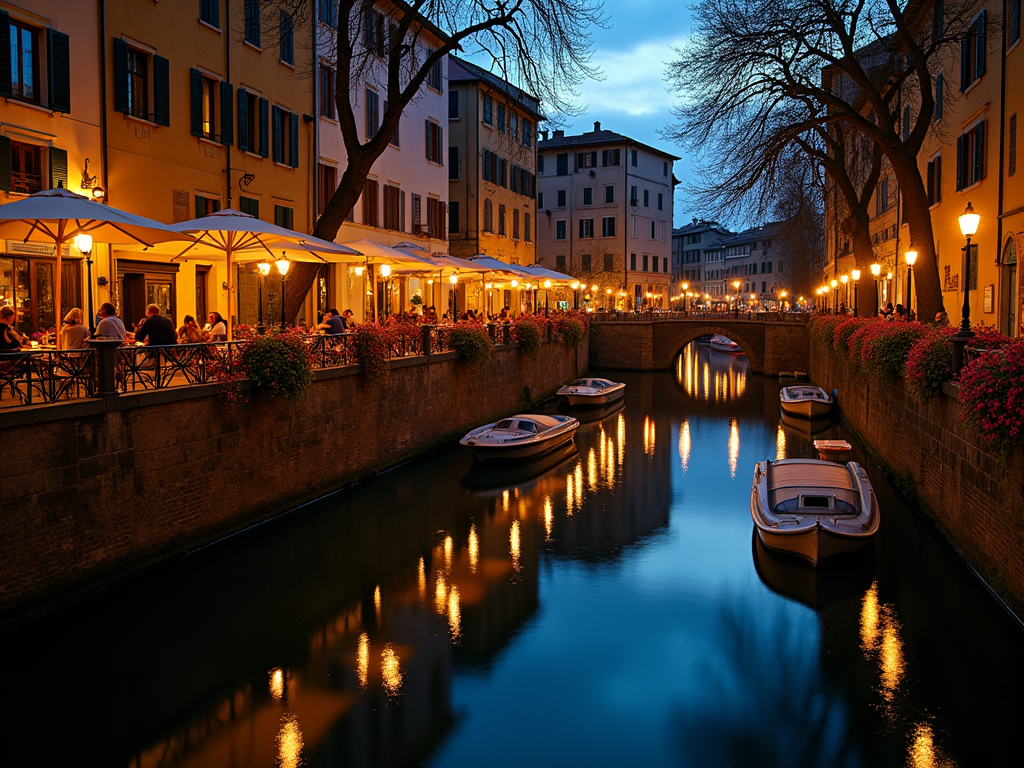 Wieczorny relaks nad kanałami Navigli